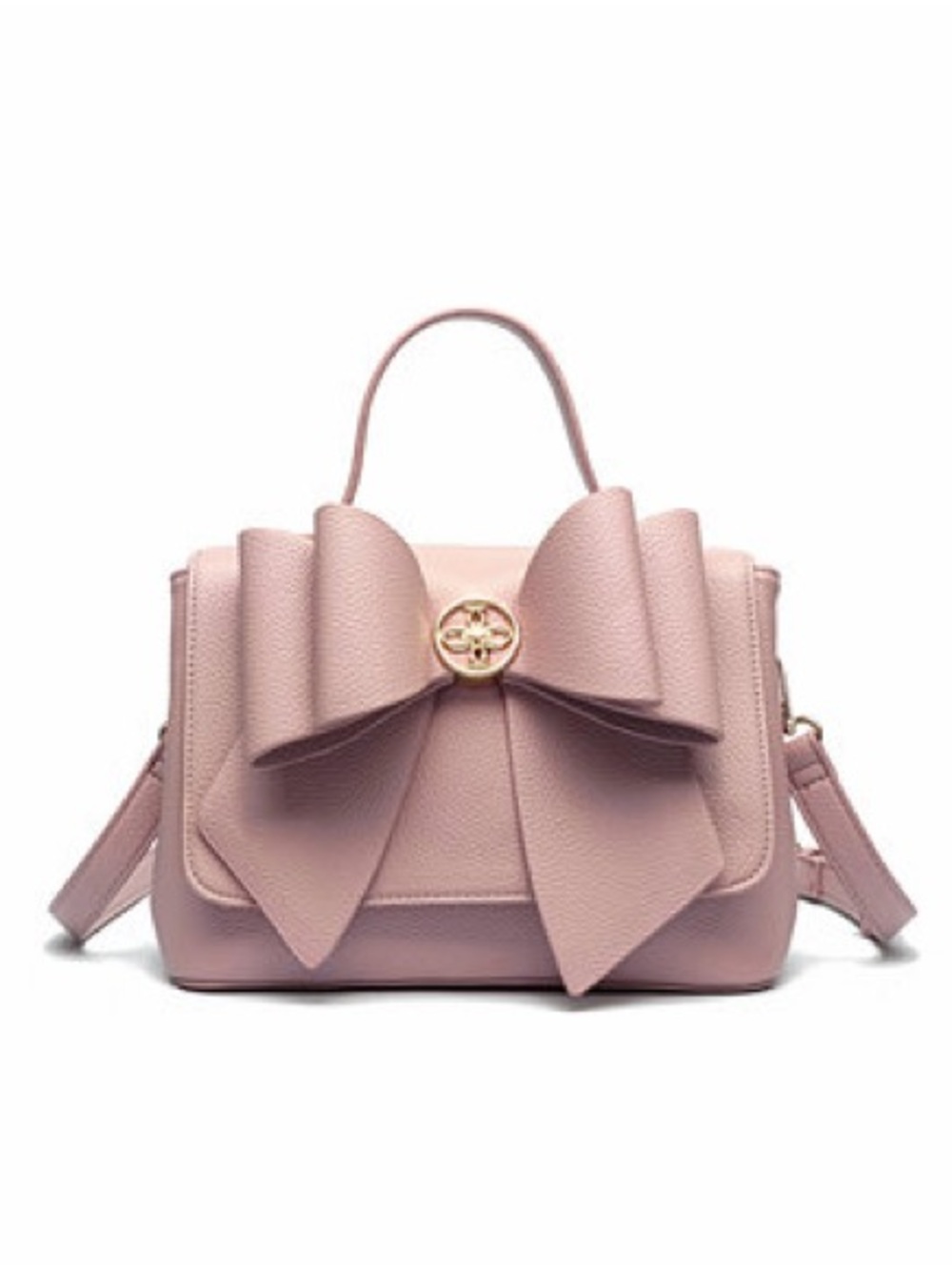 LIKE DREAMS Women's Pink Double Bow Handbag/Crossbody